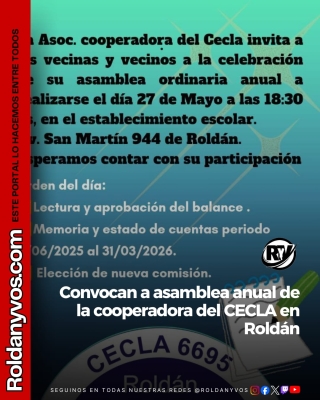 El CECLA convoca a asamblea Ordinaria Anual.