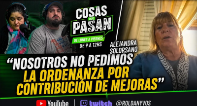 "Nosotros no pedimos la ordenanza de Contribución de Mejoras- Alejandra Solorsano.