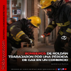 Bomberos de Roldán trabajaron por una pérdida de gas en un comercio de calle Catamarca