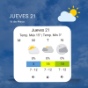 Clima en Roldán: jueves fresco por la mañana y tarde agradable con máximas de 15°C