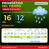 Sábado gris en Roldán: lluvias y máxima de 16°
