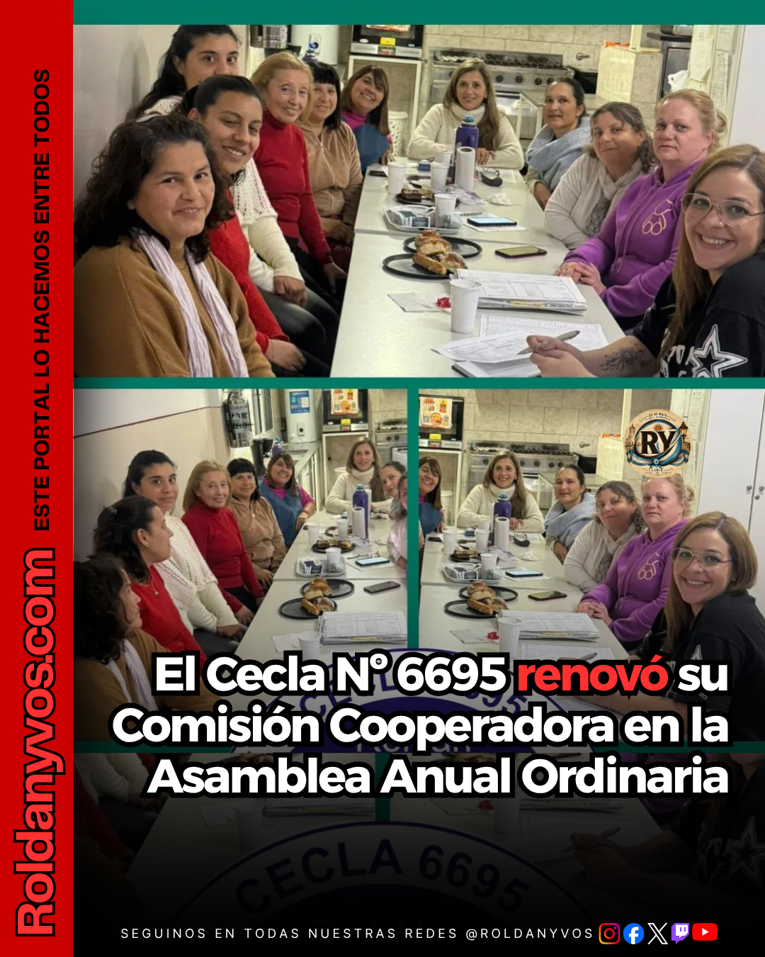 El Cecla Nº 6695 renovó su Comisión Cooperadora en la Asamblea Anual Ordinaria